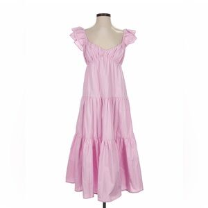 Pink Abercrombie Ruffled Sleeveless petite Dress